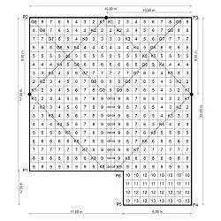 Daraus erstellter CAD-Gefälleplan